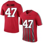 NCAA Ohio State Buckeyes Men's #47 Justin Hilliard Throwback Nike Football College Jersey COK4445HZ